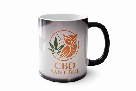 🖤 Taza Mágica Negra con Logo – El Calor Revela Nuestra Marca